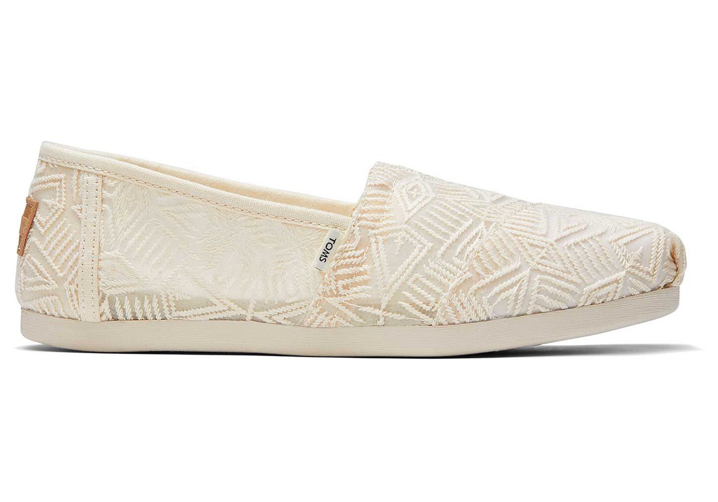 Toms Alpargata Geo Lace Espadrille Beige - Womens - 34289-KOPW